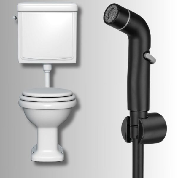 Kit complet Flexible Douchette pour WC " shattaf NOIR "