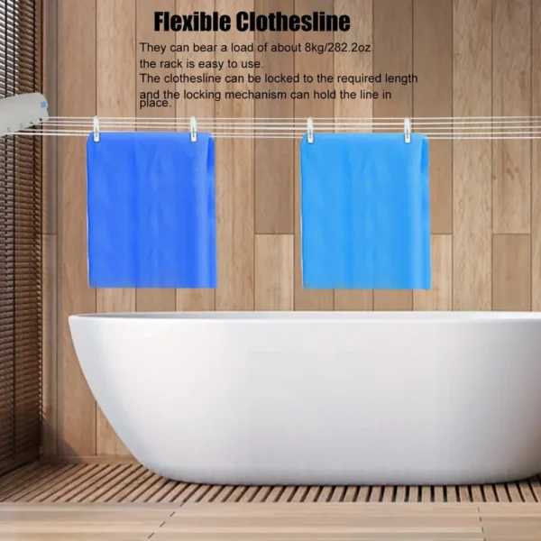 Sèche linge extensible - séchoir mural Rollfix 210 Longline – Image 12