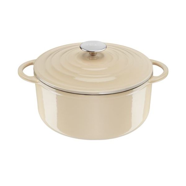 Tefal Faitout 25cm Fonte Lov Beige-E2590404