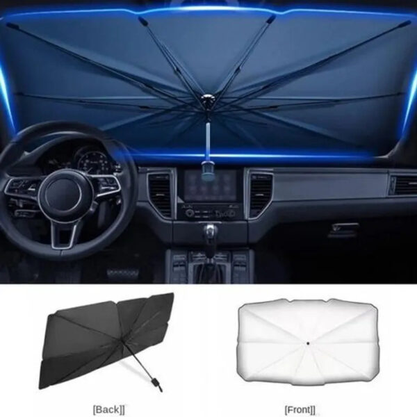 Parapluie Pare-Soleil Pliable pour Pare-Brise de Voiture – Image 2